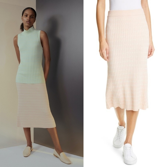 NWT Club Monaco Geo Mixing Midi Skirt Size Large - Picture 1 of 9